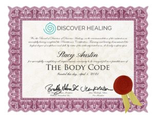 The Body Code Certificate